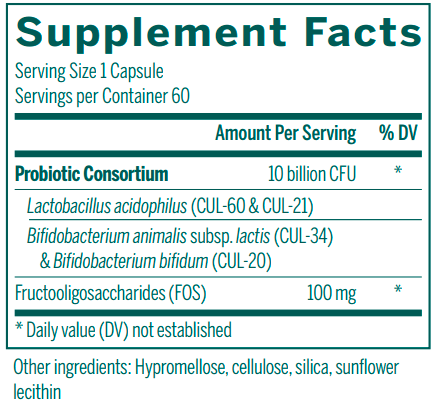 HMF Forte (Genestra) Supplement Facts