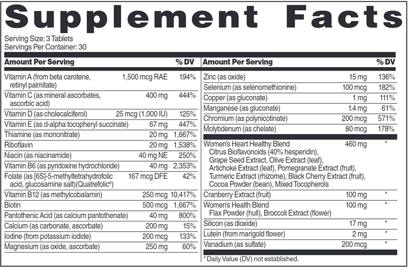 Heart Healthy Multivitamin For Women (Dr. Sinatra)