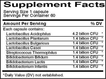 High Delivery Acidophilus (Energique) Supplement Facts