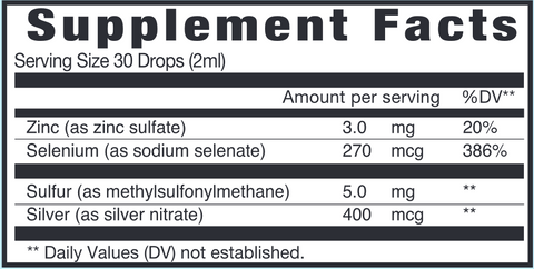 Immune Support Liquid (Eidon) Supplement Facts