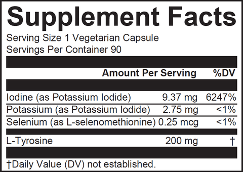 Iodine Plus (Nutritional Frontiers) Supplement Facts