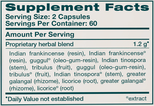 JointCare (Himalaya Wellness) supplement facts