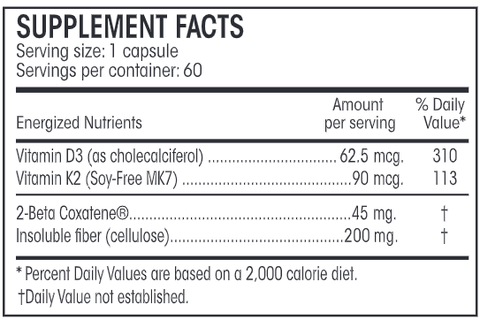 K2/D3 Plus Guard (Perque) Supplement Facts