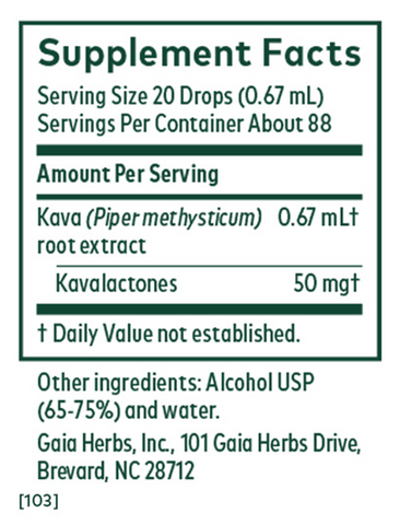 Kava 50 (Gaia Herbs)