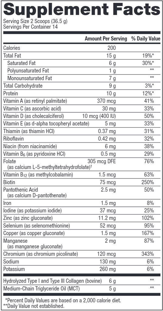 Ketogenic Collagen Vanilla (Metagenics)