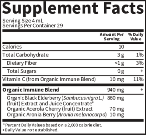 Kids Elderberry Immune Organic Syrup (Garden of Life)