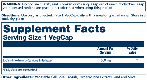 L-Carnitine Free Form Solaray