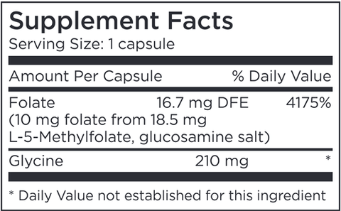 L-Methylfolate 10 mg from Quatrefolic (MethylPro)