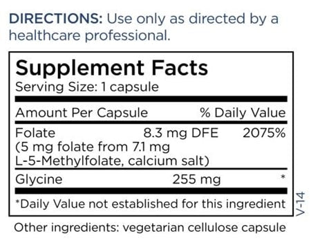 L-Methylfolate 5 mg (Metabolic Maintenance)