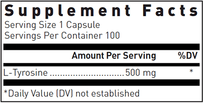 L-Tyrosine 500 mg. (Douglas Labs)