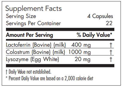 Laktoferrin with Colostrum (Allergy Research Group)