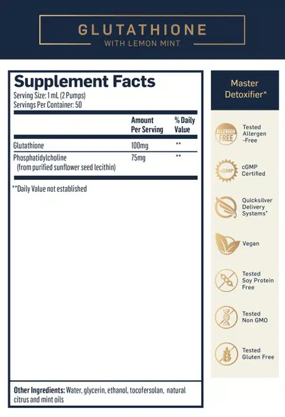 Liposomal Glutathione Quicksilver Scientific