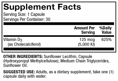 Liposomal Vitamin D3 5000 IU (Dr. Mercola)