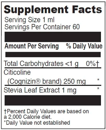 Liposomal Citicoline (DaVinci Labs) Supplement Facts