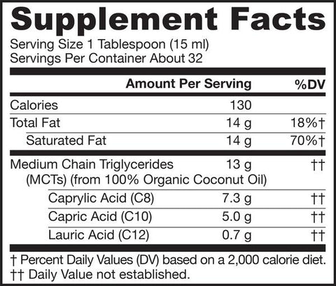 MCT Oil (Organic) (Jarrow Formulas)