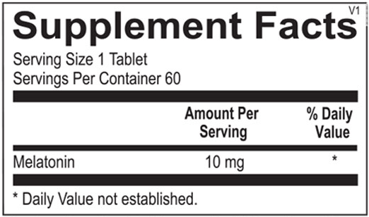 MELATONIN 10 mg (Ortho Molecular)