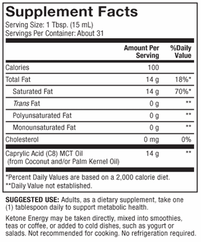 MITOMIX Ketone Energy MCT Oil (Dr. Mercola)