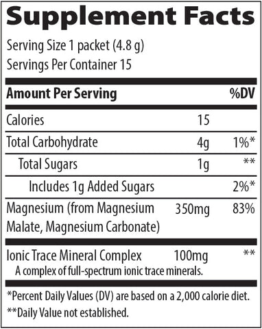 Mag Pak Citrus Raspberry Trace Minerals Research