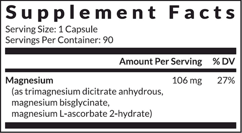Magnesium³ (Interplexus) Supplement Facts