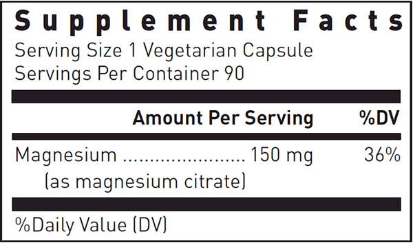 Magnesium Citrate (Douglas Labs) supplement facts