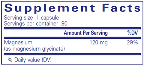 Magnesium Glycinate - (Pure Encapsulations) supplement facts