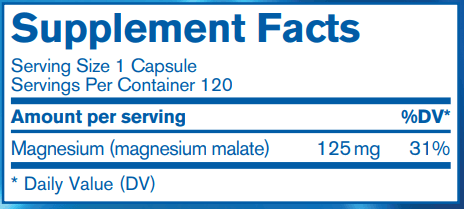 Magnesium Malate (Pharmax) Supplement Facts