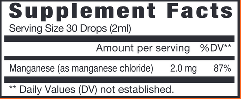Manganese Liquid (Eidon) Supplement Facts