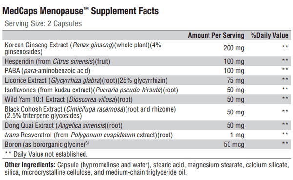 MedCaps Menopause (Xymogen)