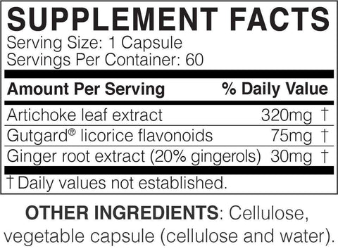 Mega Guard - Nature's Stomach Support (Microbiome Labs) Supplement Facts