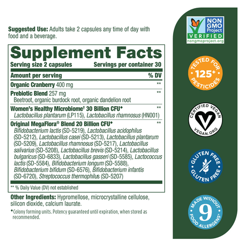 MegaFlora Women's Probiotic (MegaFood)