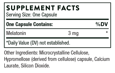 Melaton-3 Supplement Facts