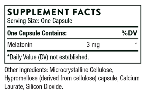 Melaton-3 Supplement Facts