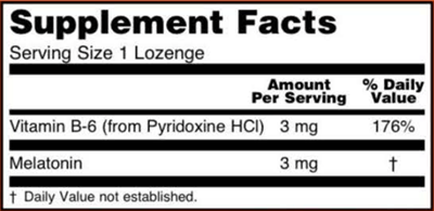 Melatonin 3 mg Lozenges (NOW)
