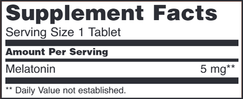 Melatonin 5 mg SR (NOW)