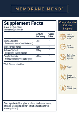 membranemend quicksilver supplement facts