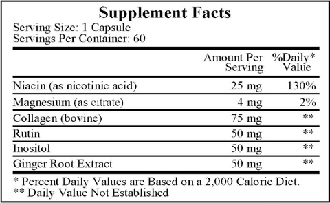 Menierin (Ecological Formulas) Supplement Facts