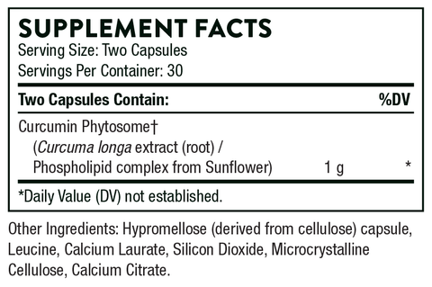 Meriva-500 SF (Thorne) Supplement Facts