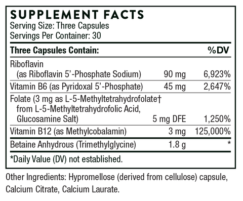 Methyl-Guard Plus Supplement Facts