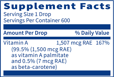 Micellized Vitamin A Liquid (Klaire Labs)