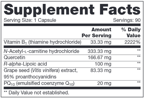 Mito SAP (NFH Nutritional Fundamentals) Supplement Facts