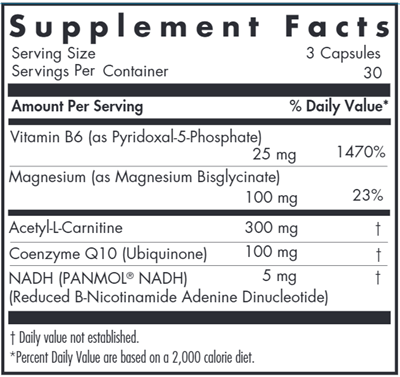 Mitochondrial Cofactors Cellular Energy Formula (Allergy Research Group)