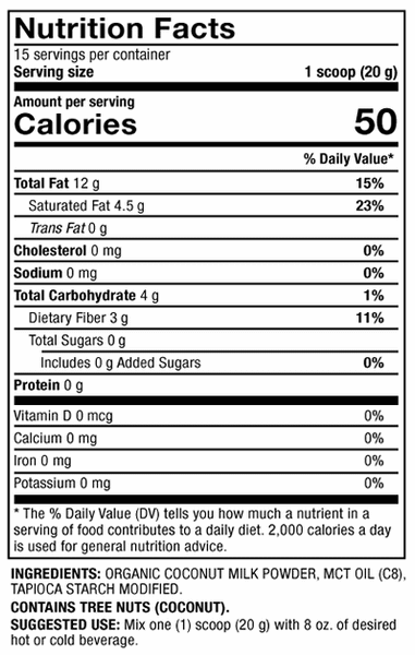 Mitomix Keto Creamer with Coconut Milk (Dr. Mercola)