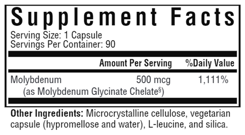 Molybdenum 500 Seeking Health