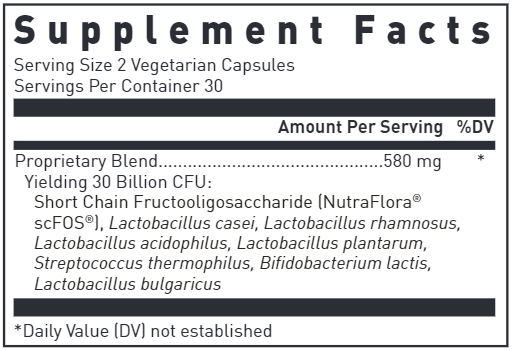 Multi-Probiotic Yc-7 (Douglas Labs) supplement facts