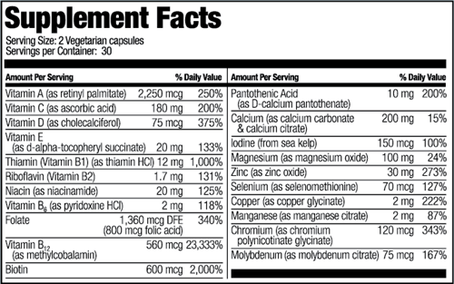 Multivitamin Capsule without Iron (Bariatric Fusion)