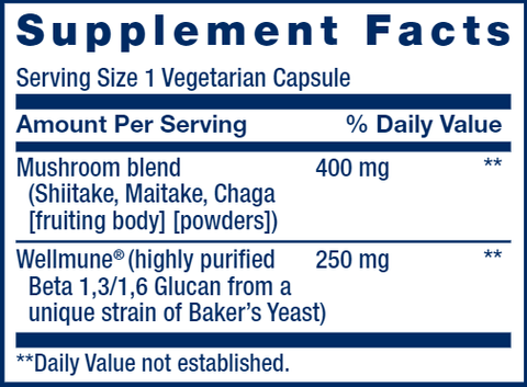 Mushroom Immune with Beta Glucans (Life Extension)