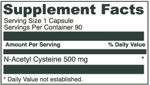 N-Acetyl Cysteine 500mg | Doctor Alex Supplements | NAC Supplement | where to buy NAC