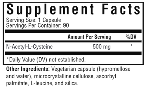 NAC (N-Acetyl-L-Cysteine) Seeking Health