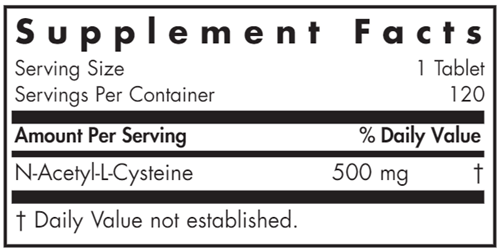 NAC N-Acetyl-L-Cysteine (Allergy Research Group)