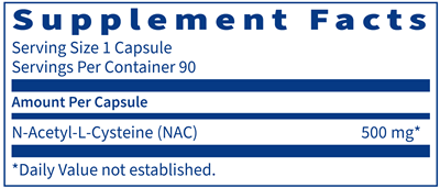 N Acetyl Cysteine - NAC (Klaire Labs)